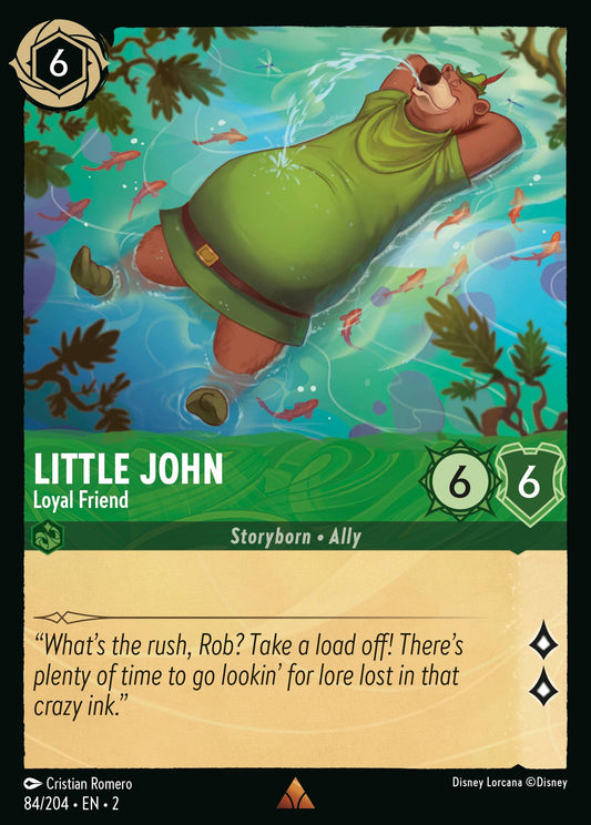 Little John - Loyal Friend - Rare Normal Disney Lorcana card from Rise of the Floodborn