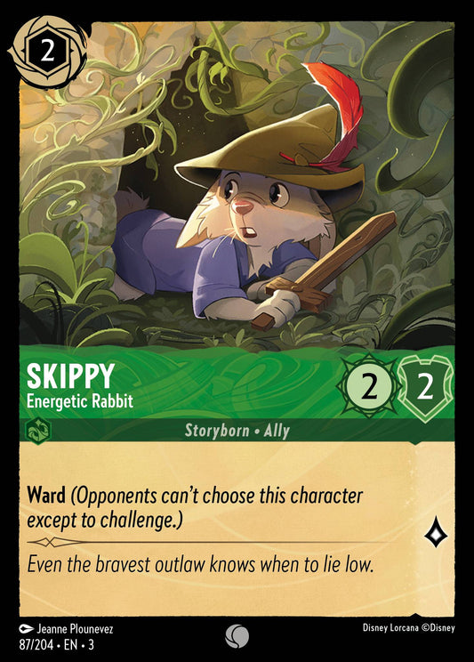 Skippy - Energetic Rabbit - Common Normal Disney Lorcana card from Into the Inklands