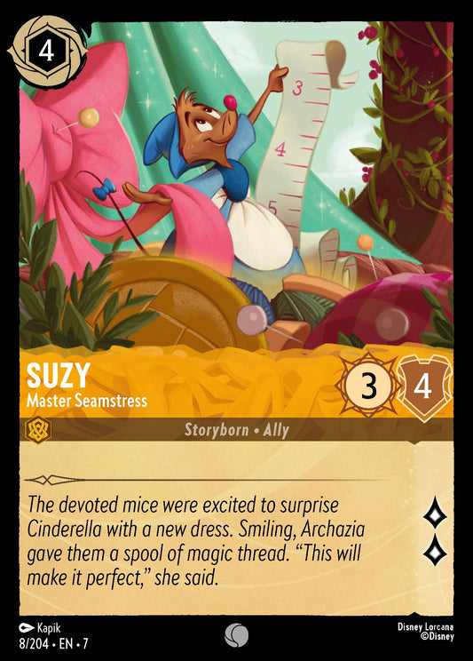 Suzy - Master Seamstress - Common Normal Disney Lorcana card from Archazia's Island