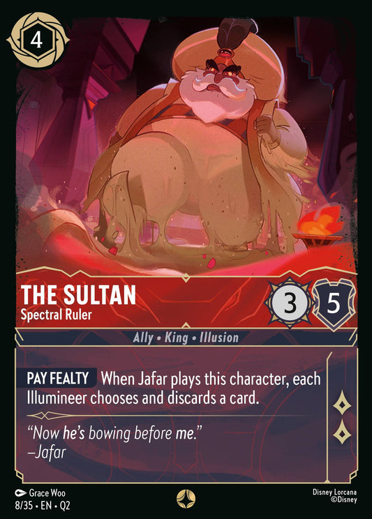 The Sultan - Spectral Ruler - Special Normal Disney Lorcana card from Unknown Set