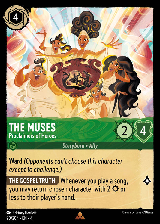 The Muses - Proclaimers of Heroes - Rare Normal Disney Lorcana card from Ursula's Return