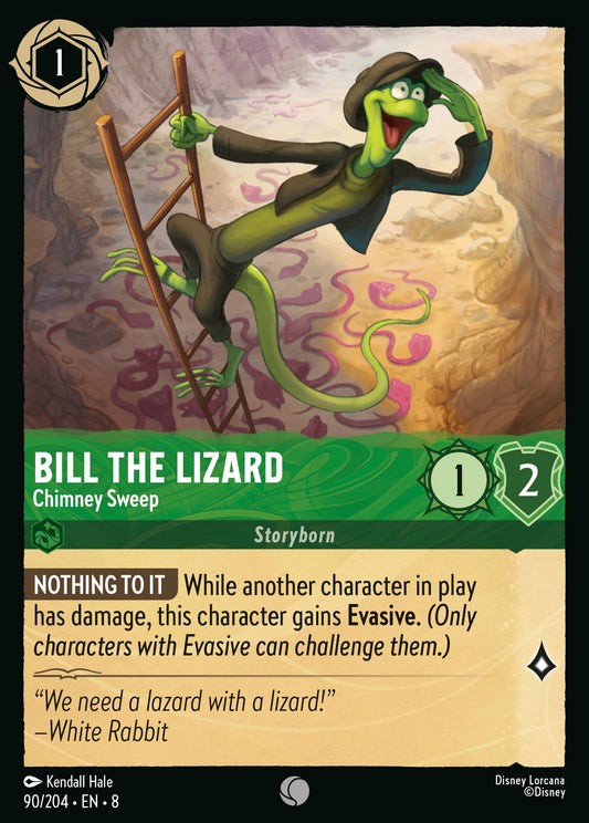 Bill the Lizard - Chimney Sweep - Common Normal Disney Lorcana card from The Reign of Jafar