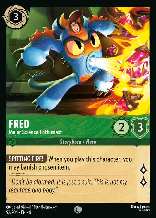 Fred - Major Science Enthusiast - Common Normal Disney Lorcana card from The Reign of Jafar