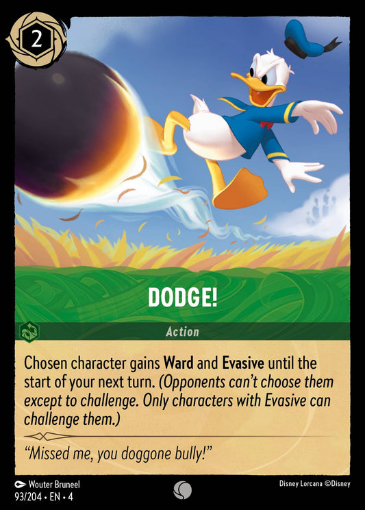 Dodge! - Common Normal Disney Lorcana card from Ursula's Return