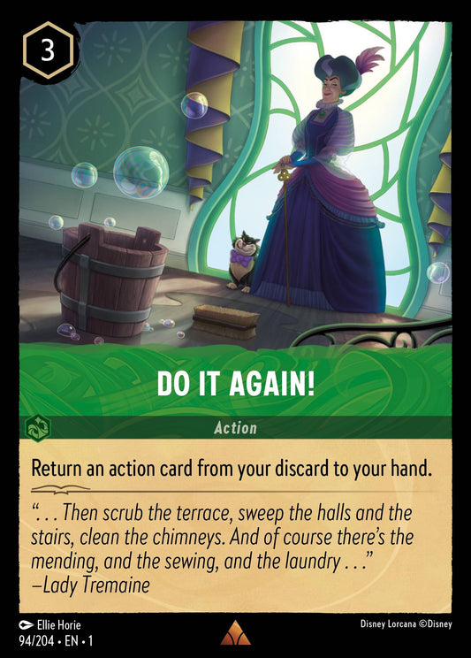 Do It Again! - Rare Normal Disney Lorcana card from The First Chapter