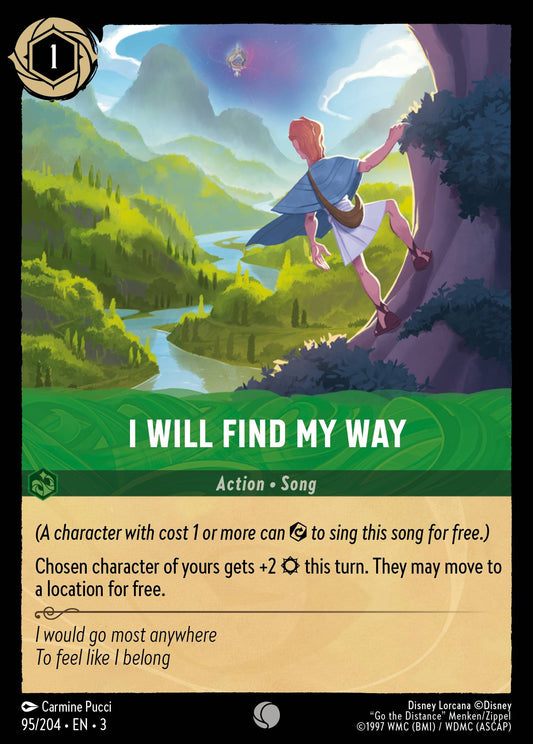 I Will Find My Way - Common Normal Disney Lorcana card from Into the Inklands