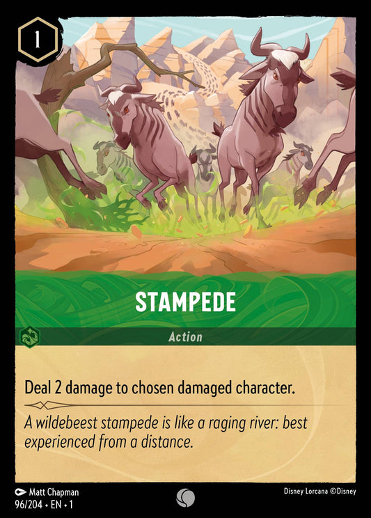 Stampede - Common Normal Disney Lorcana card from The First Chapter