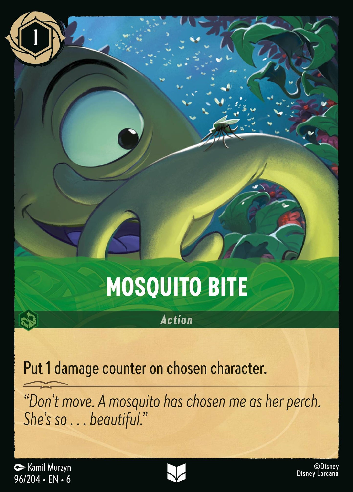 Mosquito Bite - Uncommon Normal Disney Lorcana card from Azurite Sea