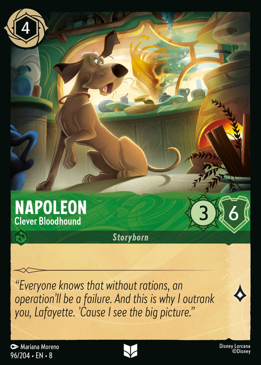 Napoleon - Clever Bloodhound - Uncommon Normal Disney Lorcana card from The Reign of Jafar