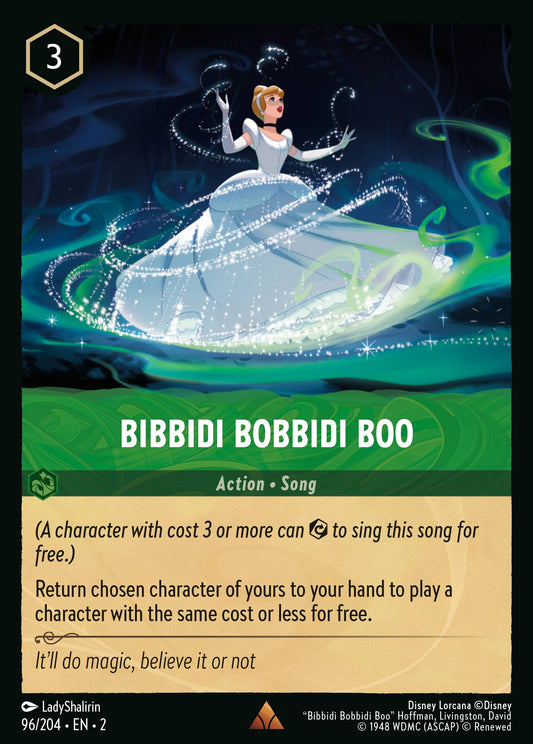 Bibbidi Bobbidi Boo - Rare Normal Disney Lorcana card from Rise of the Floodborn