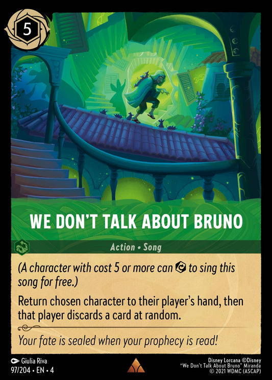 We Don't Talk About Bruno - Rare Normal Disney Lorcana card from Ursula's Return