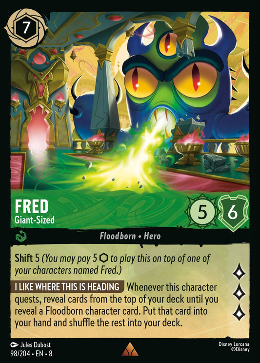 Fred - Giant-Sized - Rare Normal Disney Lorcana card from The Reign of Jafar