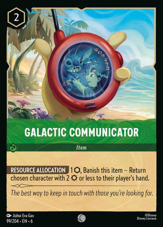 Galactic Communicator - Common Normal Disney Lorcana card from Azurite Sea