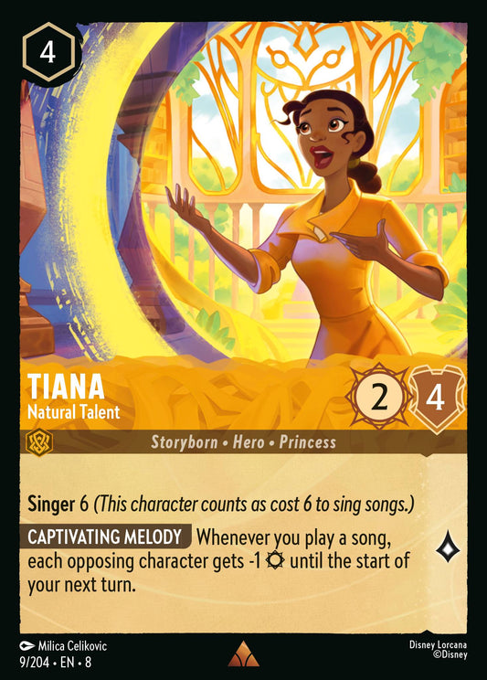 Tiana - Natural Talent - Rare Normal Disney Lorcana card from The Reign of Jafar
